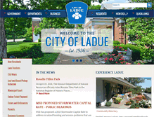 Tablet Screenshot of cityofladue-mo.gov